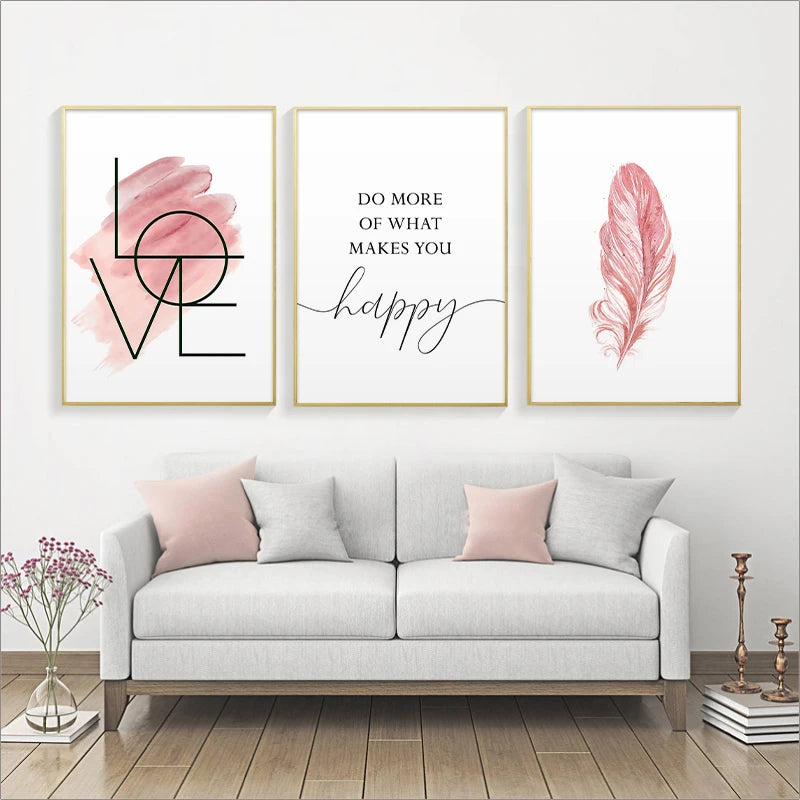 Blush Pink Wall Art