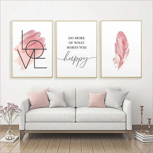 Blush Pink Wall Art