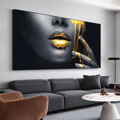 Gold Face Wall Art