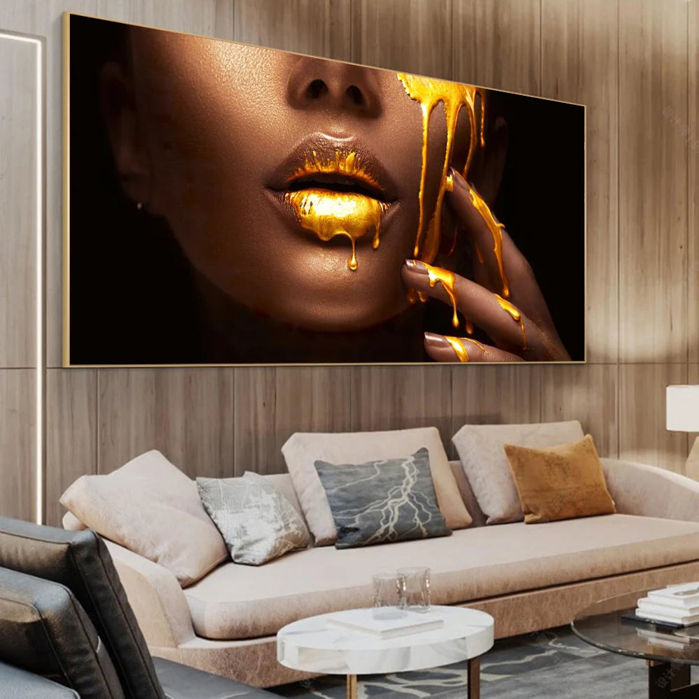 Gold Face Wall Art