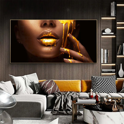 Gold Face Wall Art