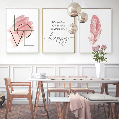 Blush Pink Wall Art